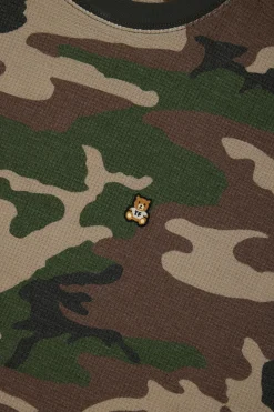 Printed Waffle Tee-Teddy Fresh Best