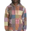 Quilt Print Zip Hoodie-Teddy Fresh Clearance