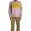 Rib Block Crewneck-Teddy Fresh Cheap