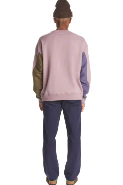 Rib Block Crewneck-Teddy Fresh Cheap