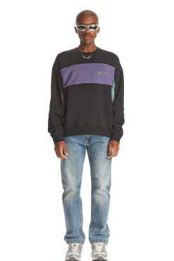 Rib Block Crewneck-Teddy Fresh Cheap