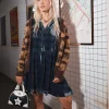 Sheer Check Shirt Dress-Teddy Fresh Store