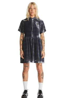 Sheer Check Shirt Dress-Teddy Fresh Store