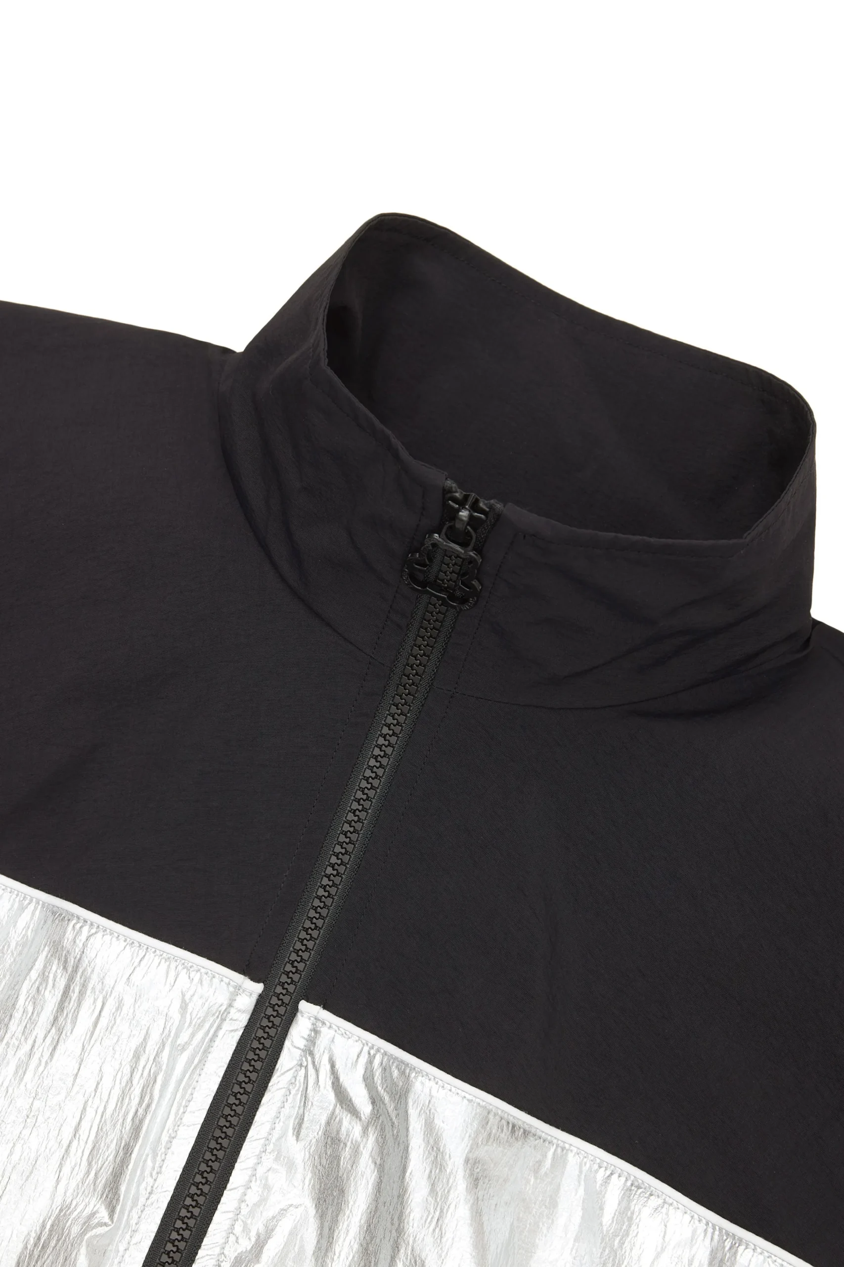 Silver Panel Track Jacket-Teddy Fresh Flash Sale