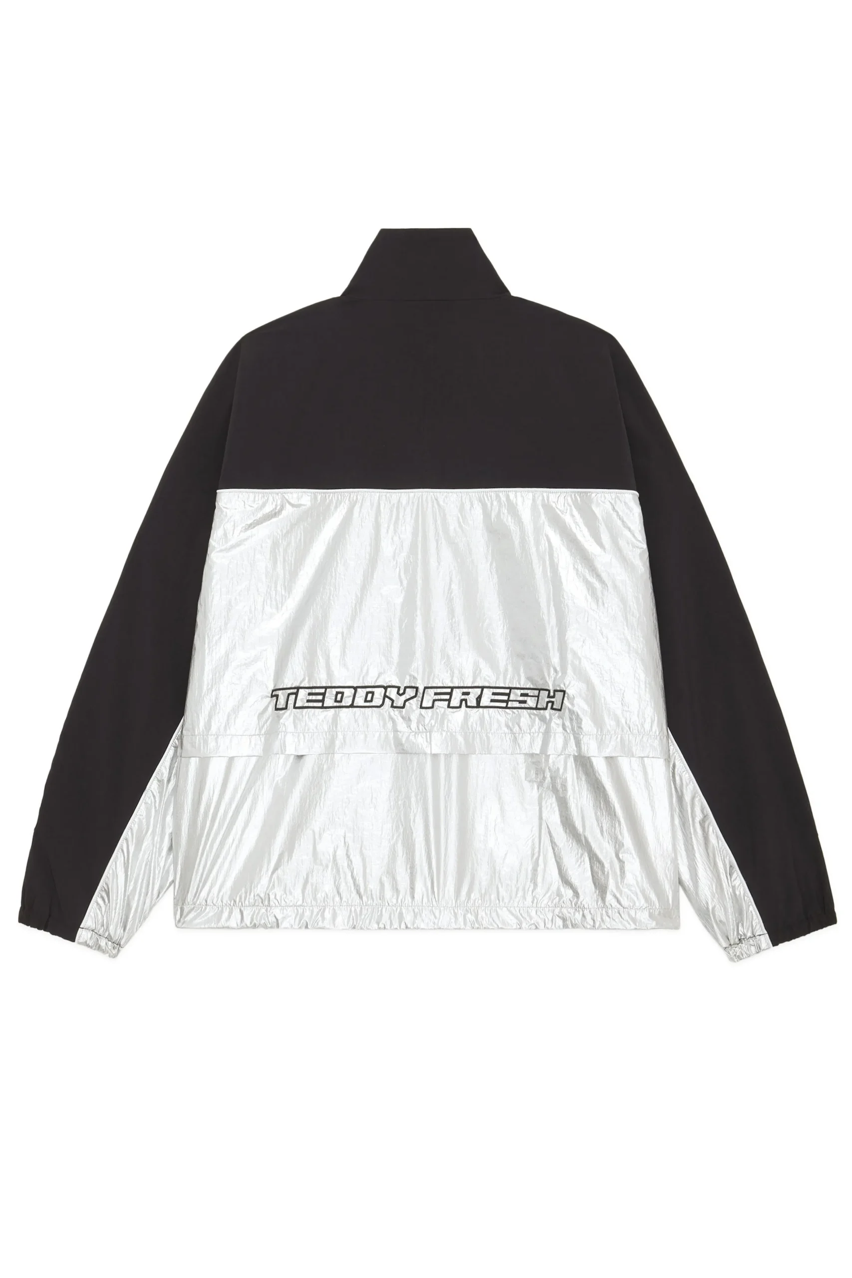 Silver Panel Track Jacket-Teddy Fresh Flash Sale