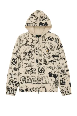 Sketches Knit Hoodie-Teddy Fresh Outlet