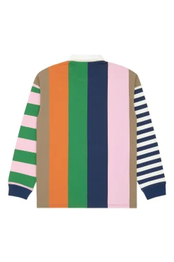 Stripe Block Polo-Teddy Fresh Fashion