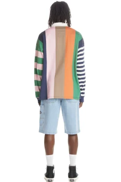 Stripe Block Polo-Teddy Fresh Fashion