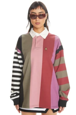 Stripe Block Polo-Teddy Fresh Fashion