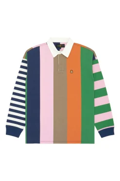 Stripe Block Polo-Teddy Fresh Fashion