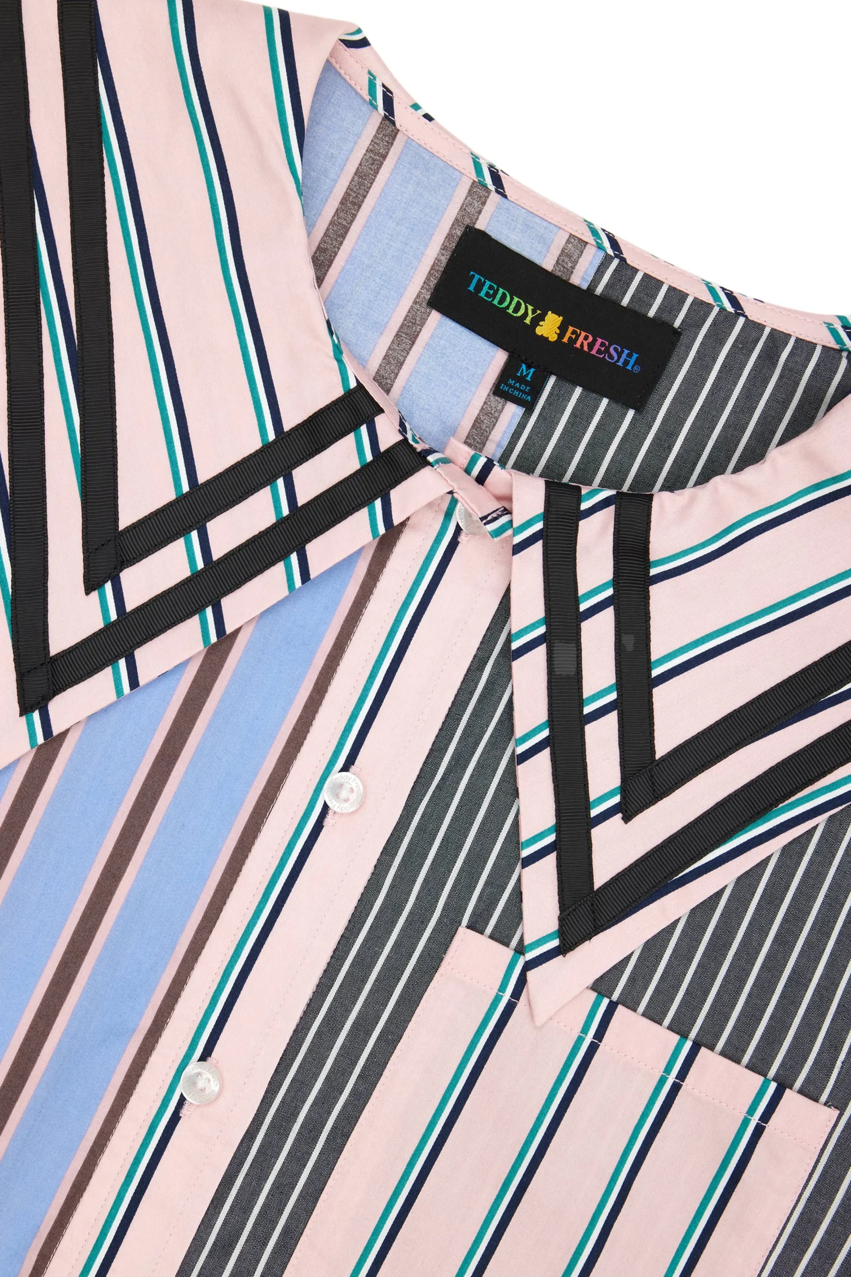 Stripe Mix Sailor Shirt-Teddy Fresh Clearance