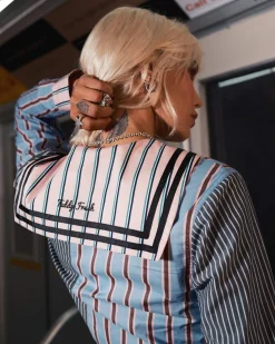 Stripe Mix Sailor Shirt-Teddy Fresh Clearance