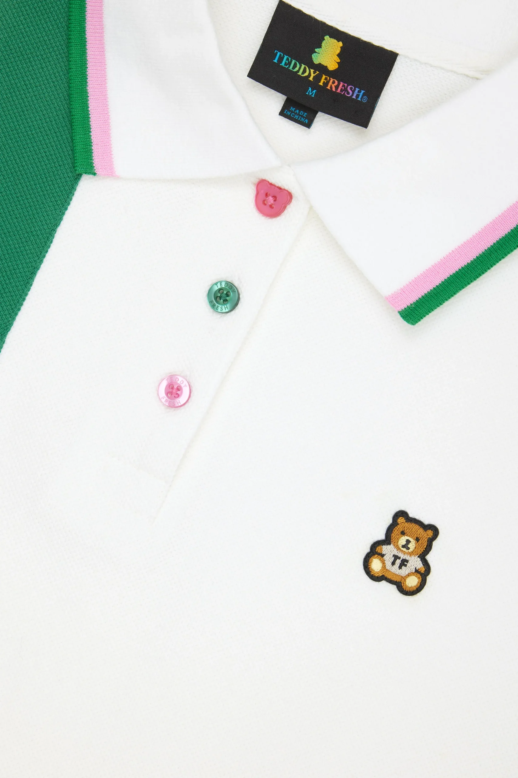 Striped Button Pique Shirt-Teddy Fresh Discount