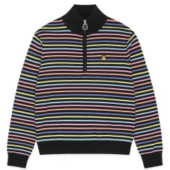 Striped Knit Half Zip Top-Teddy Fresh Flash Sale