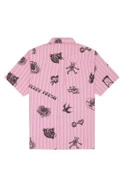 Tattoo Button Up Shirt-Teddy Fresh Online