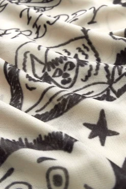 Tattoo Mesh Top-Teddy Fresh Online