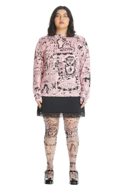 Tattoo Print Tee-Teddy Fresh Best Sale