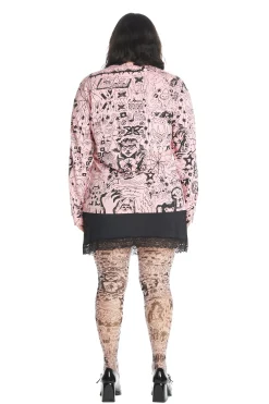 Tattoo Print Tee-Teddy Fresh Best Sale