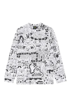 Tattoo Print Tee-Teddy Fresh Best Sale