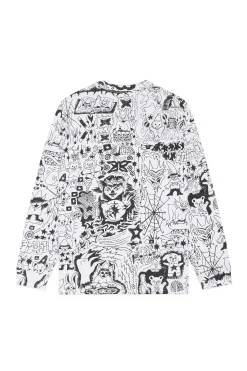 Tattoo Print Tee-Teddy Fresh Best Sale