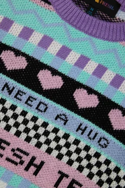 TF Pattern Stripe Sweater-Teddy Fresh Outlet