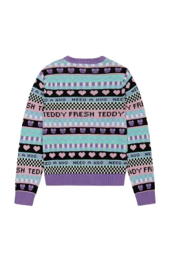 TF Pattern Stripe Sweater-Teddy Fresh Outlet