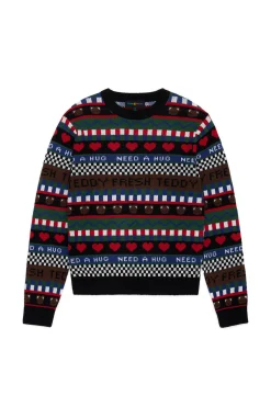 TF Pattern Stripe Sweater-Teddy Fresh Outlet