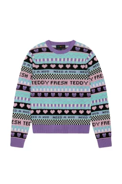 TF Pattern Stripe Sweater-Teddy Fresh Outlet