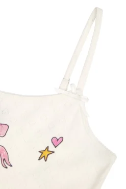 TF X Blo_oberry Little Bow Pointelle Camisole-Teddy Fresh Clearance