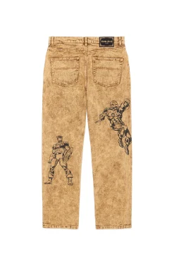 TF X Marvel Acid Wash Jeans-Teddy Fresh Best