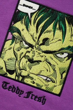TF X Marvel Detailed Embroidery Hulk Hoodie-Teddy Fresh Store