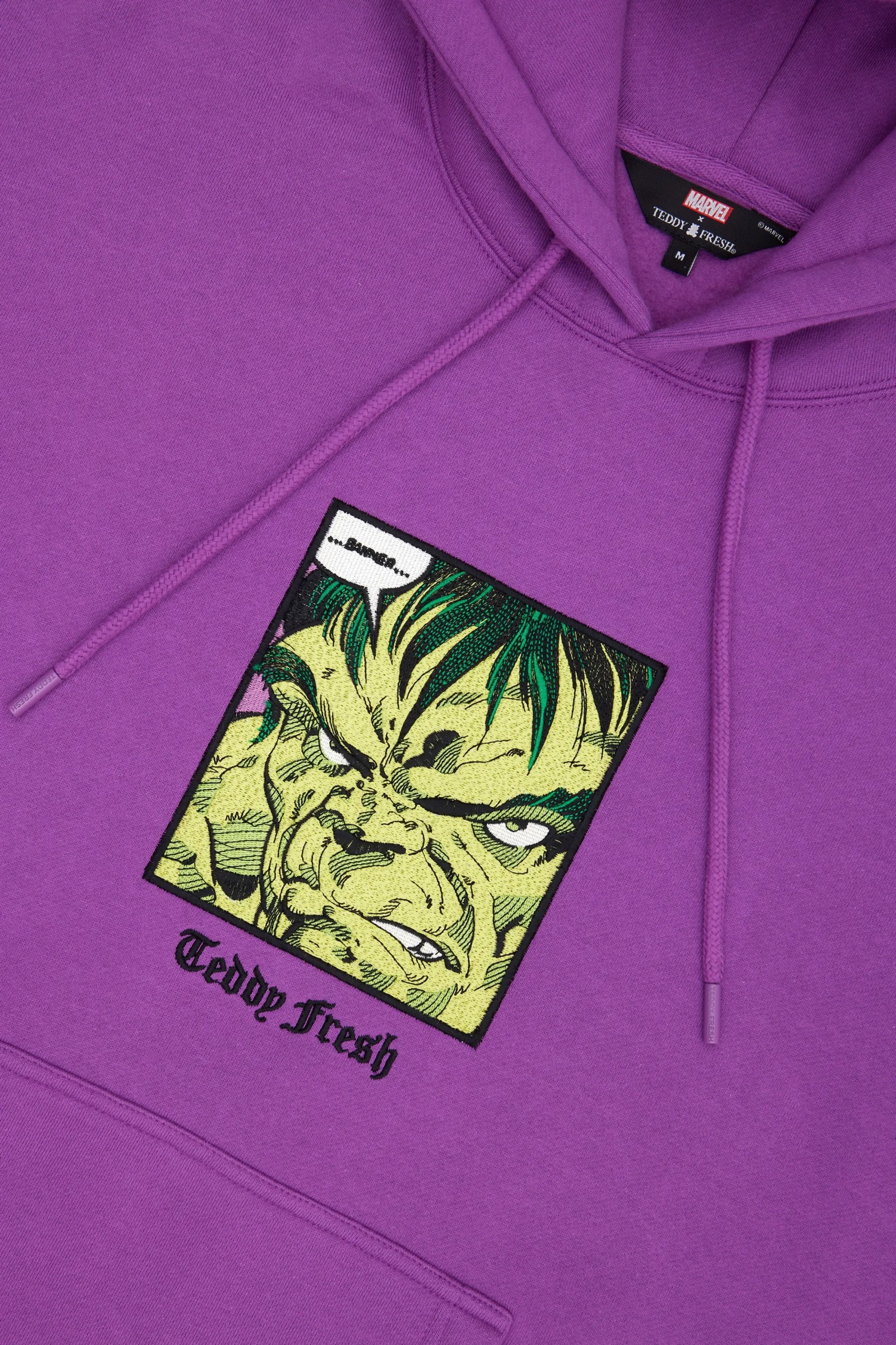 TF X Marvel Detailed Embroidery Hulk Hoodie-Teddy Fresh Store