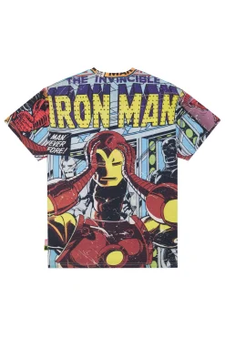 TF X Marvel Iron Man Comic Tee-Teddy Fresh Store