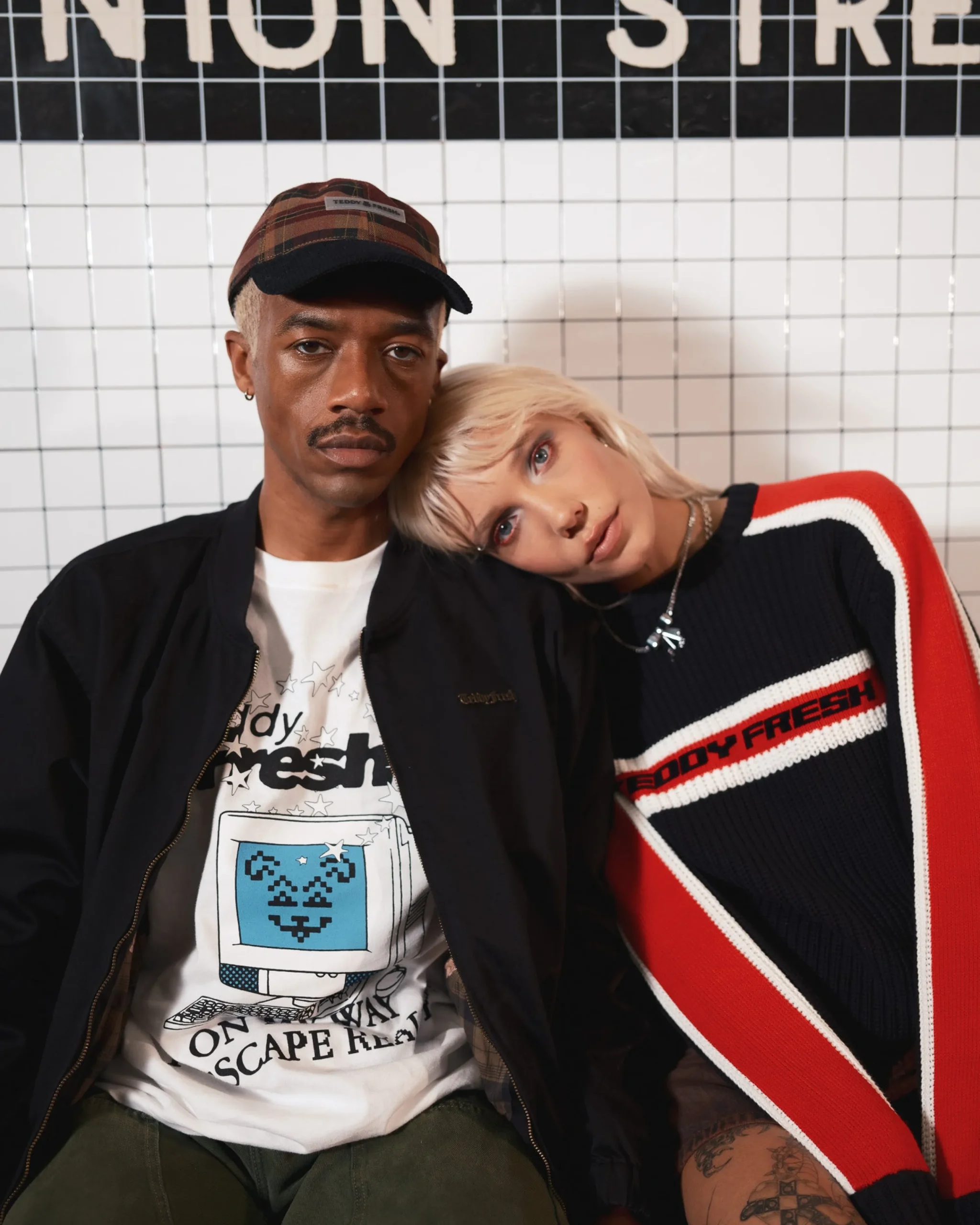 Vintage Sporty Stripe Sweater-Teddy Fresh Clearance