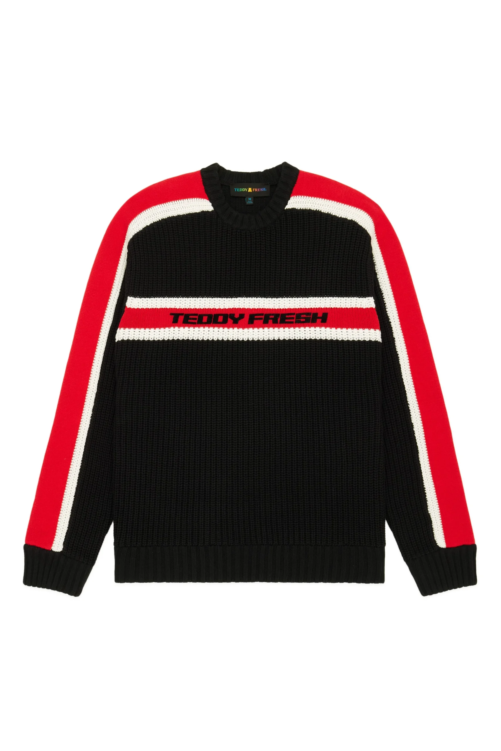 Vintage Sporty Stripe Sweater-Teddy Fresh Clearance