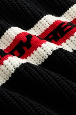 Vintage Sporty Stripe Sweater-Teddy Fresh Clearance