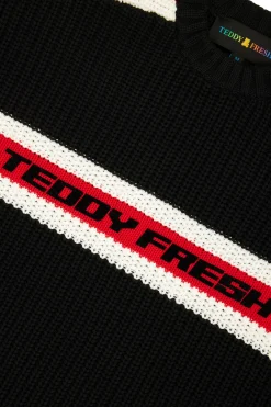 Vintage Sporty Stripe Sweater-Teddy Fresh Clearance