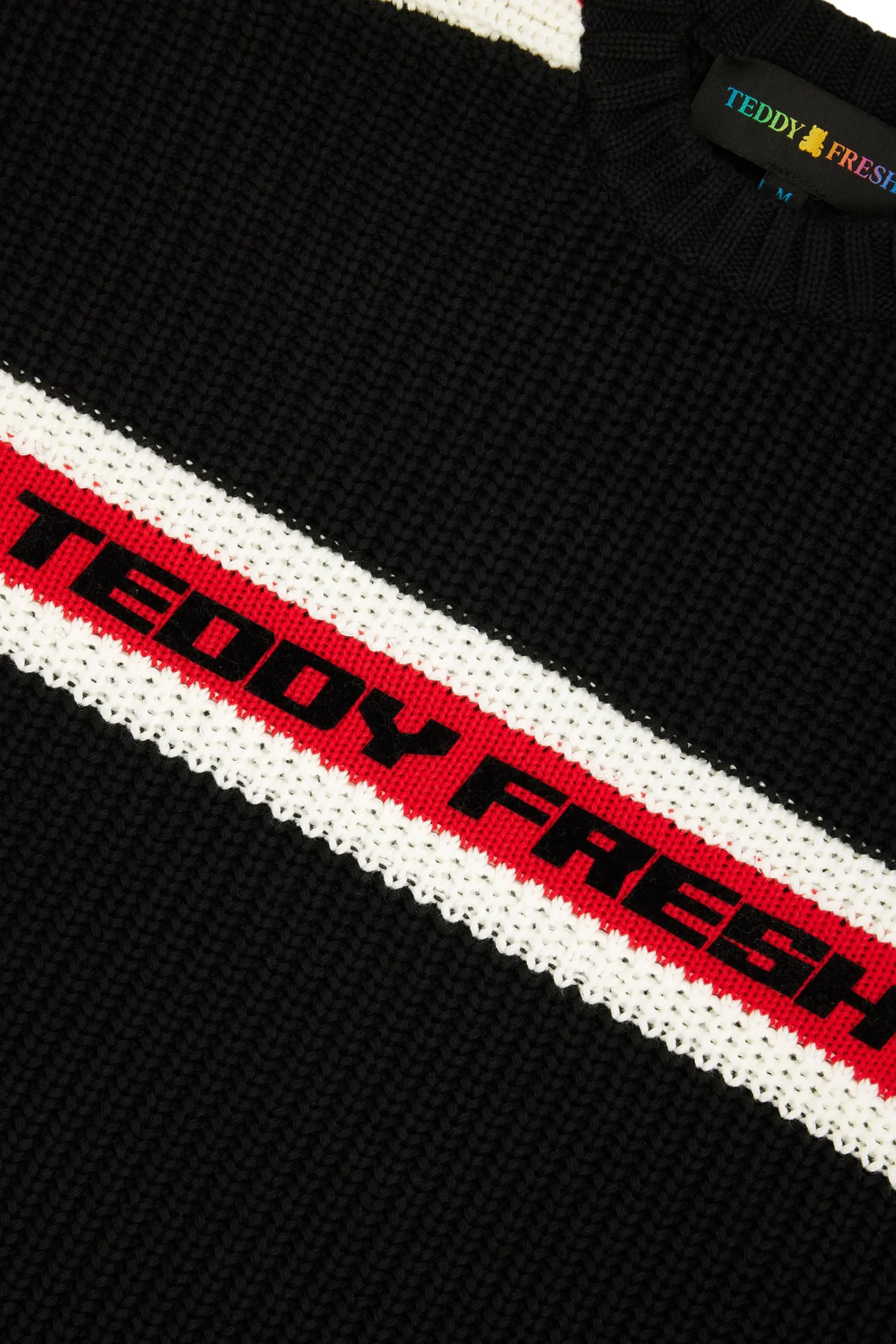 Vintage Sporty Stripe Sweater-Teddy Fresh Clearance
