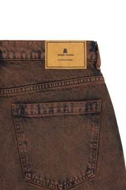 Washed Denim Dad Shorts-Teddy Fresh Hot