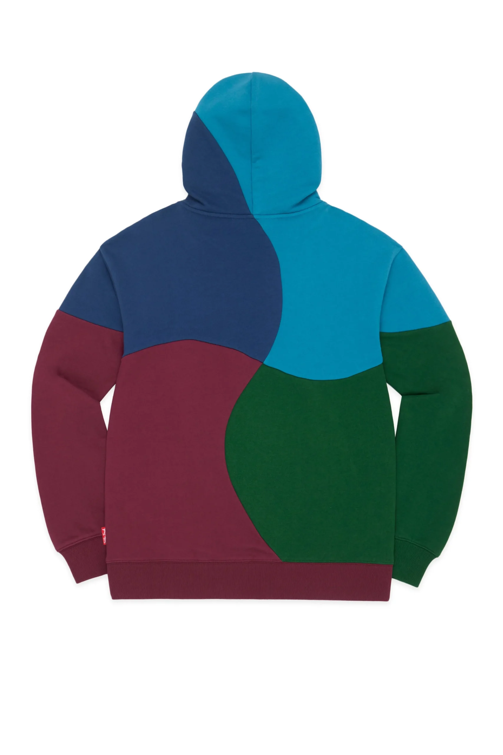 Wave Patchwork Hoodie-Teddy Fresh Hot