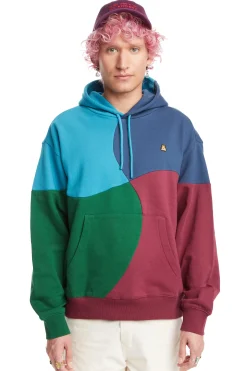 Wave Patchwork Hoodie-Teddy Fresh Hot