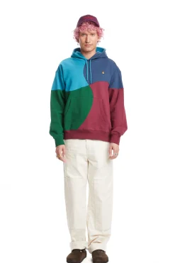 Wave Patchwork Hoodie-Teddy Fresh Hot