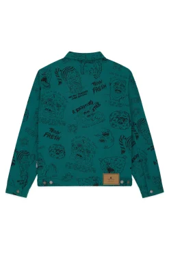 Will Laren Sketches Zip Jacket-Teddy Fresh Cheap
