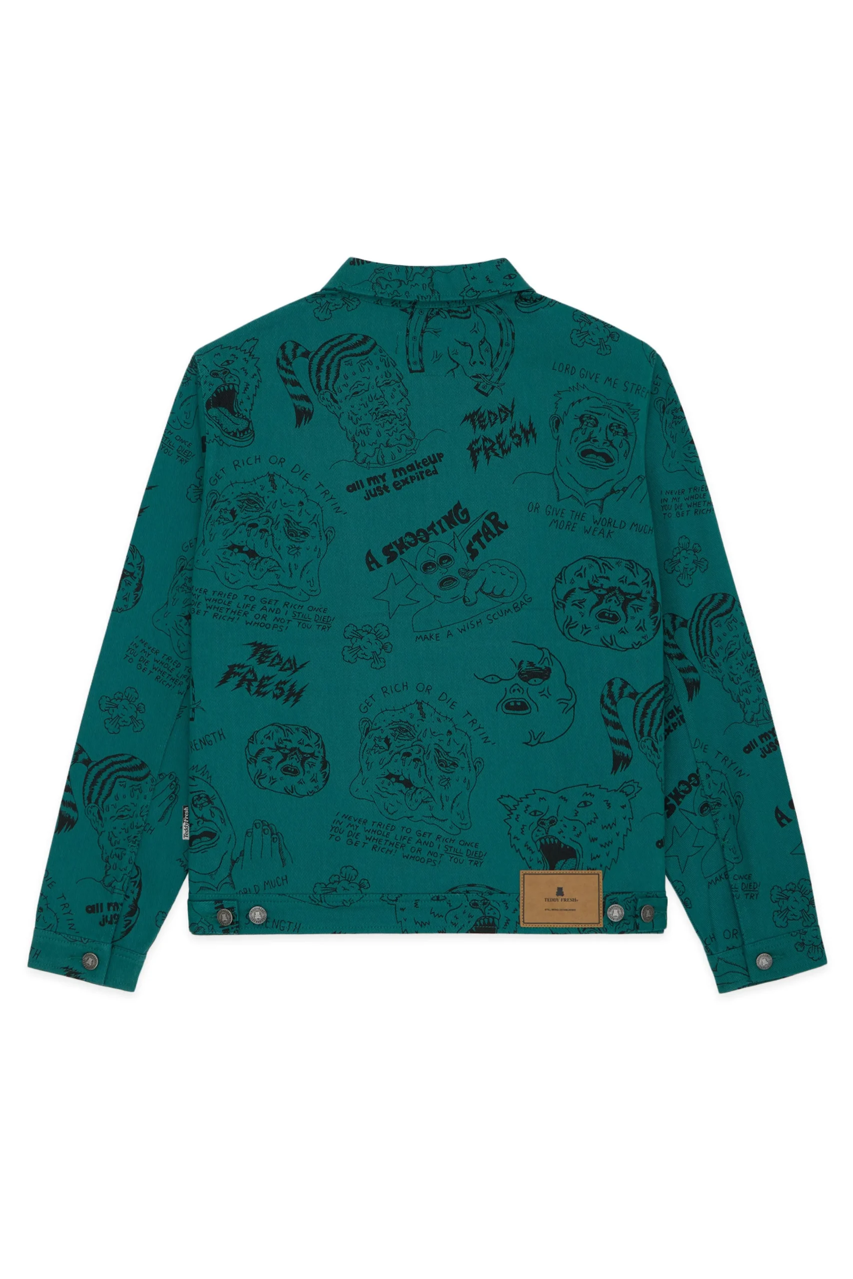Will Laren Sketches Zip Jacket-Teddy Fresh Cheap