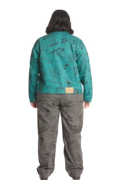 Will Laren Sketches Zip Jacket-Teddy Fresh Cheap