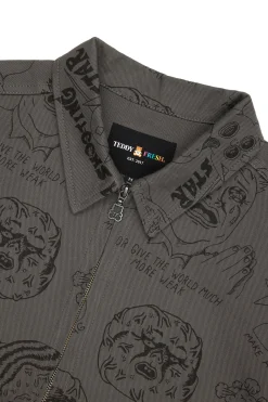 Will Laren Sketches Zip Jacket-Teddy Fresh Cheap