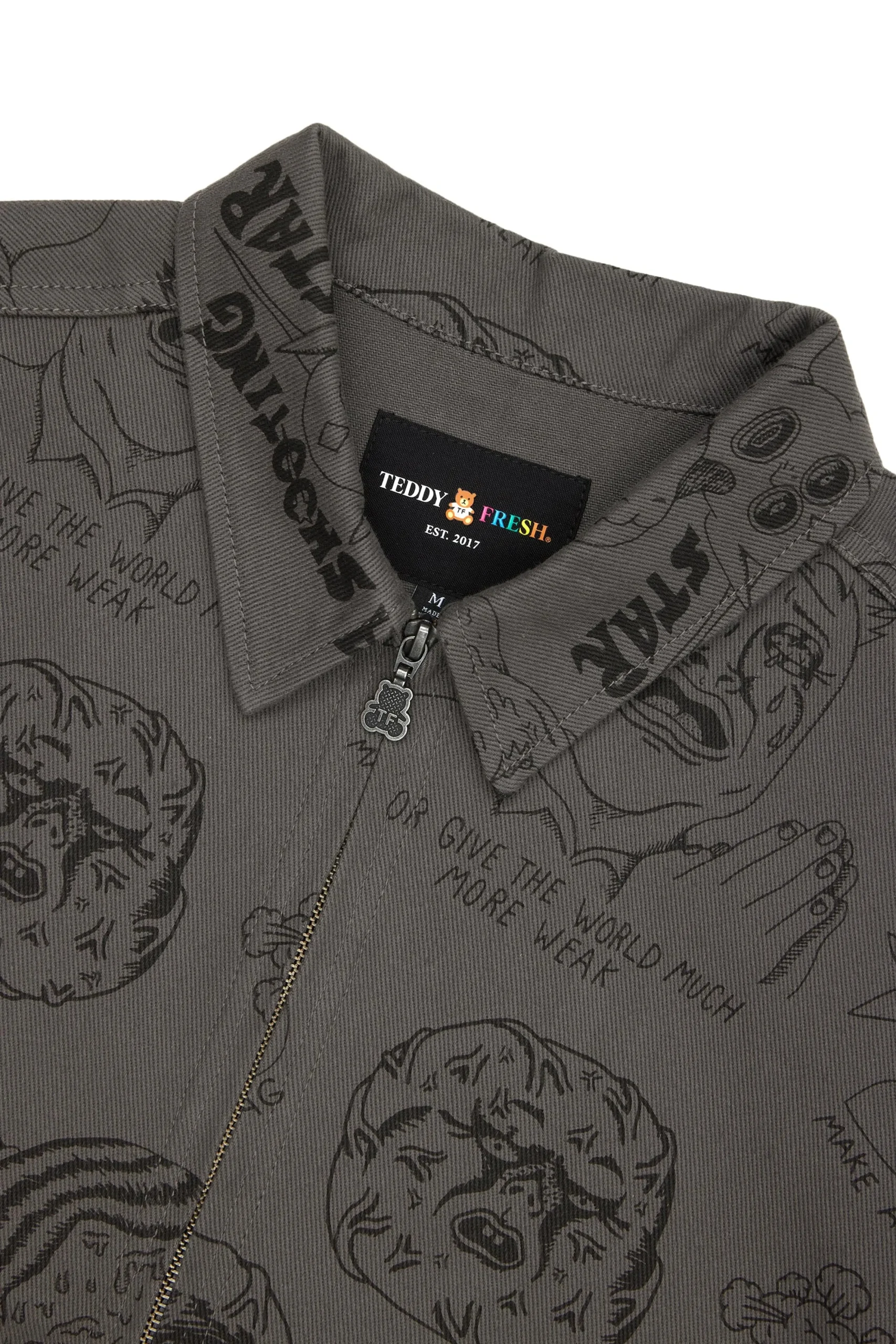 Will Laren Sketches Zip Jacket-Teddy Fresh Cheap