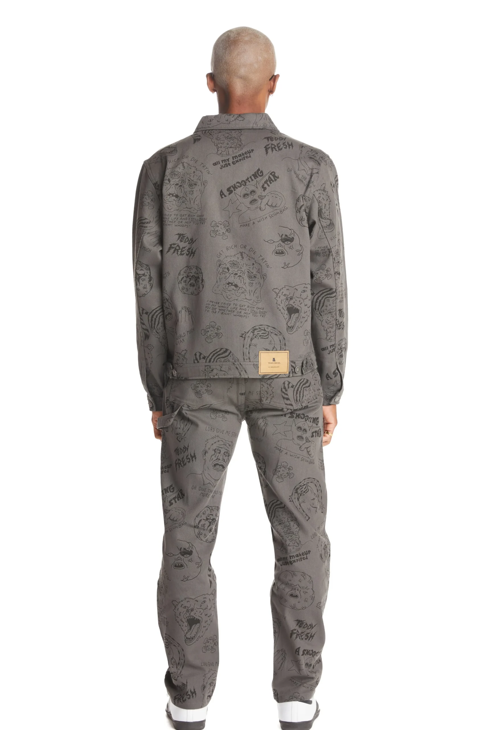 Will Laren Sketches Zip Jacket-Teddy Fresh Cheap
