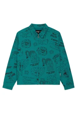 Will Laren Sketches Zip Jacket-Teddy Fresh Cheap