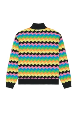 Zig Zag Quarter Zip Sweater-Teddy Fresh Cheap